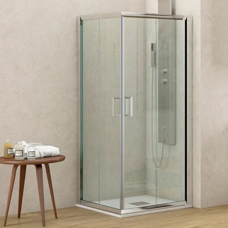 Box doccia basso 80x80 angolare altezza 170cm K410 - KAMALU