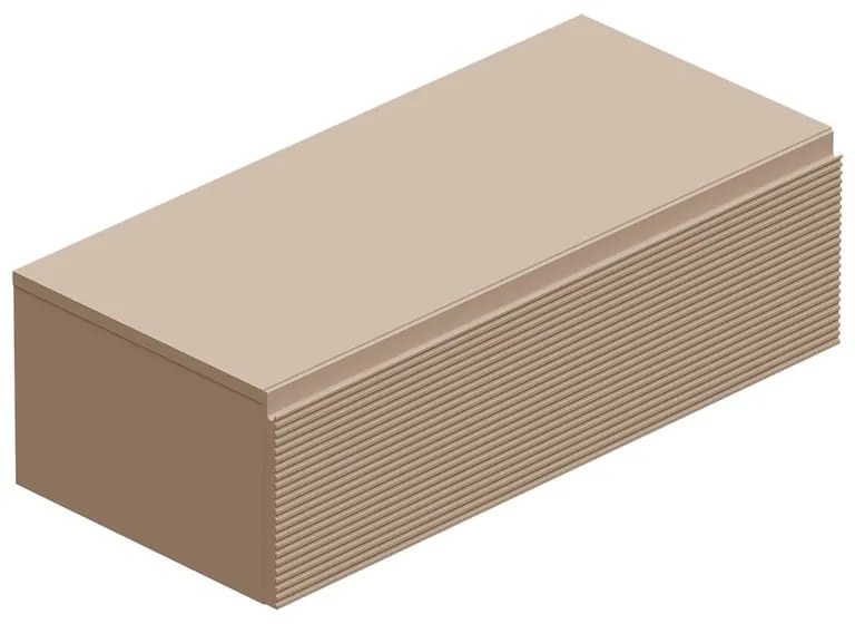 Mobile da bagno sotto lavabo Step taupe opaco L 100.3 x H 30 x P 46 cm 1 cassetto, lavabo non incluso