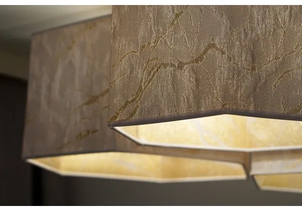 Duolla - Lampadario a plafone ROLLER TRIO HEX 3xE27/15W/230V bianco/oro