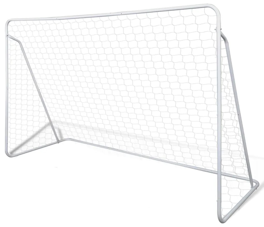 Set Porta Da Calcio İn Acciaio 240 X 90 X 150 Cm Alta Qualità /