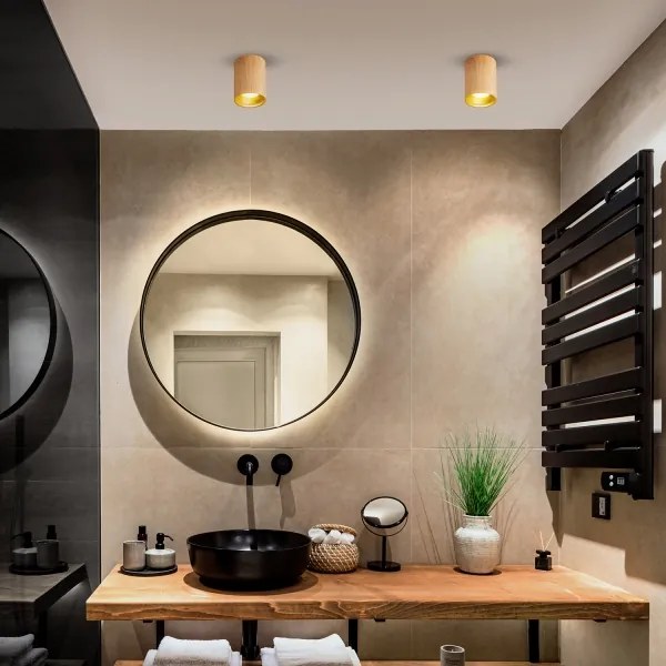 Brilagi - Faretto LED RGBW dimmerabile TRINE 1xGU10/30W/230V finitura rovere