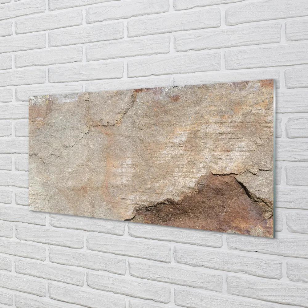 Quadro acrilico Muro di marmo di pietra 100x50 cm