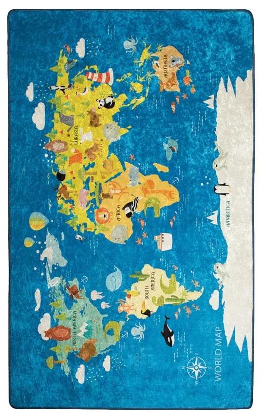 Tappeto per bambini , 200 x 290 cm World Map - Conceptum Hypnose