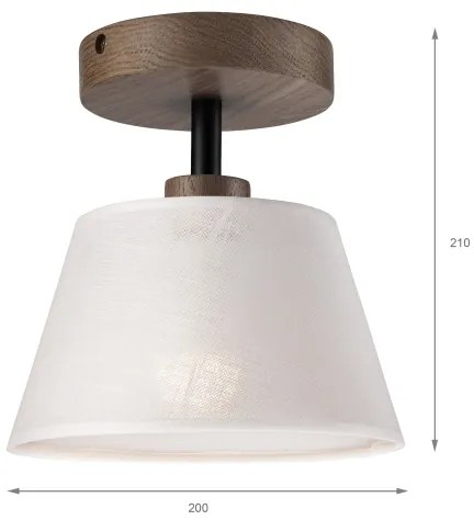 Brilagi - Lampada LED ANTHONY 1xE14/60W/230V rovere/noce/bianco