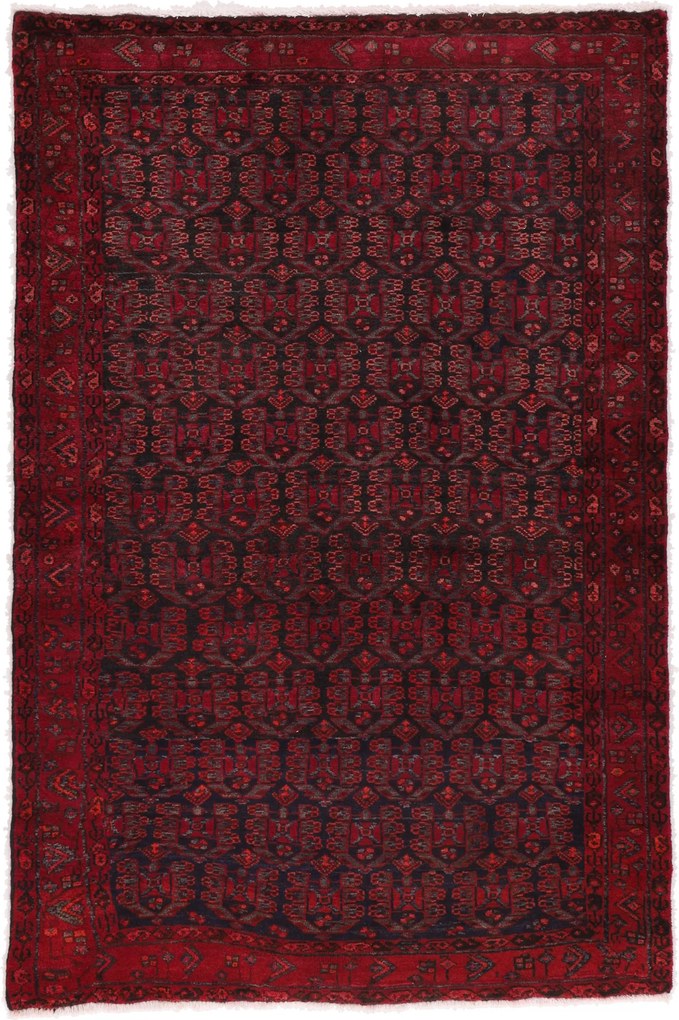 Hamedan Tappeto 140 x 210 (Iran) Annodato A Mano
