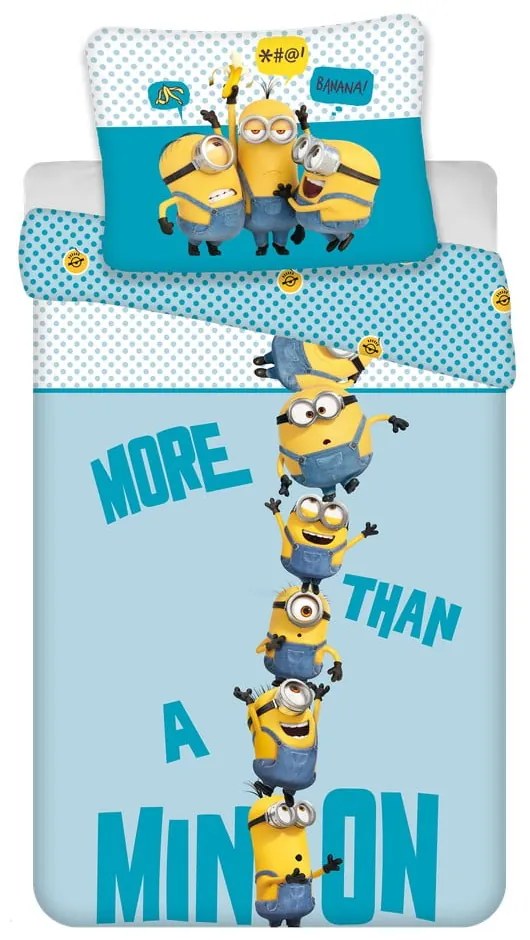 Biancheria da letto singola per bambini in microfibra 140x200 cm Minions 2 - Jerry Fabrics