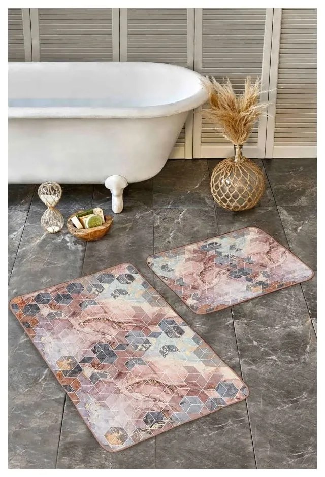 Set di tappetini per il bagno in velluto 2 pz 60x100 cm – Mila Home