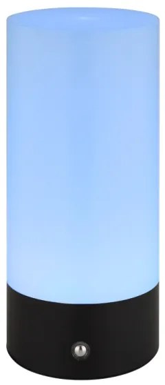 Globo 21040SRGB - Lampada da tavolo LED RGB touch LEX 1,8W/5V 1500mAh nera