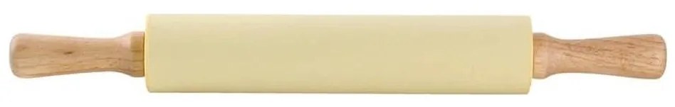 Rullo in legno con rivestimento in silicone TORO, 43 cm, colore crema