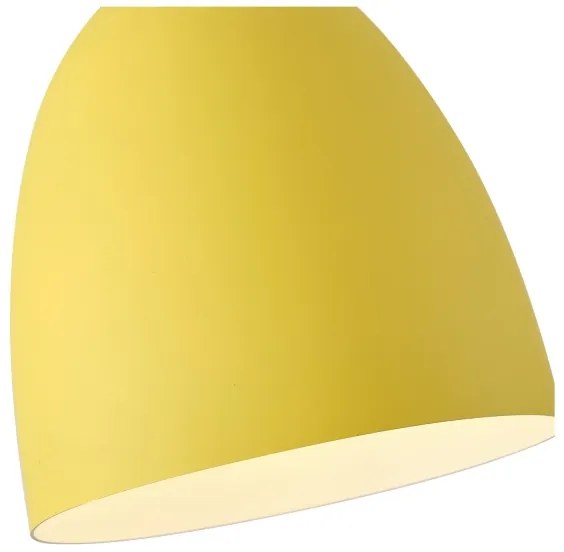 Lampadario a sospensione con filo 1xE27/15W/230V giallo diametro 23 cm