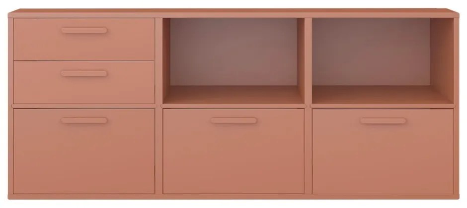 Cassettiera a muro rosso mattone Keep by Hammel - Hammel Furniture