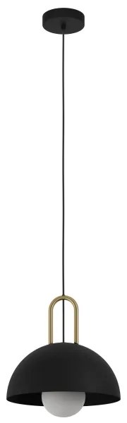 Eglo 56459 - Lampadario a sospensione CALMANERA 1xE27/40W/230V nero
