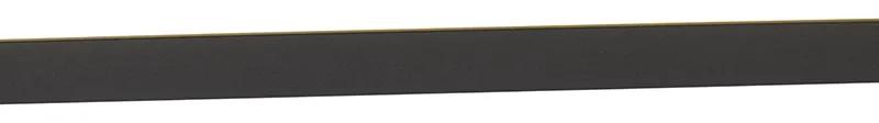 Plafoniera moderna nera con LED 40 cm - LIV