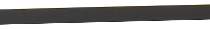 Plafoniera moderna nera con LED integrato 40 cm - Liv