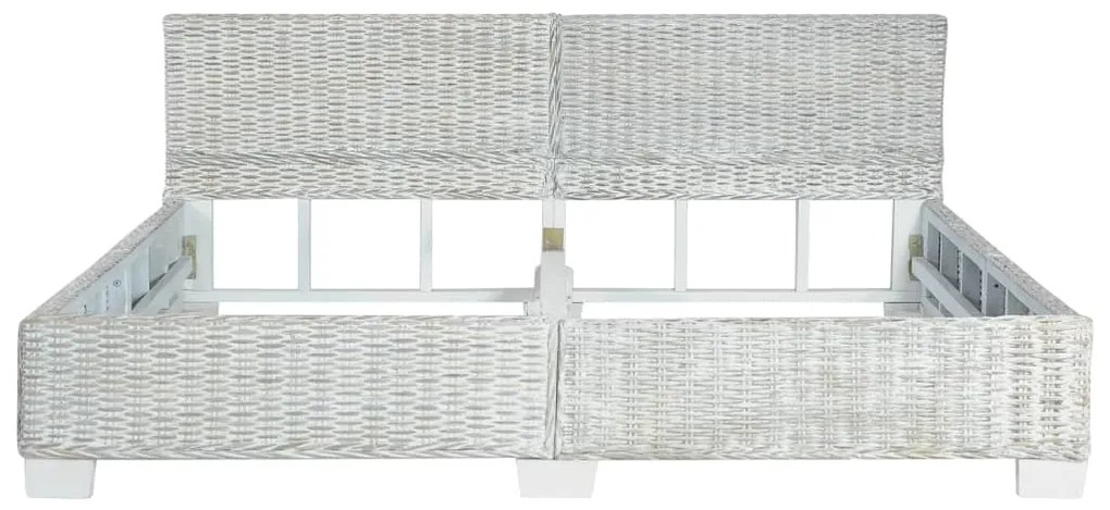 Giroletto grigio in rattan naturale 180x200 cm