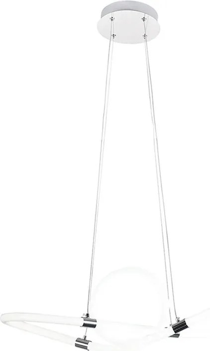 Lampadario LED moderno Handy grigio, luce naturale 3500 lumen, NOVECENTO