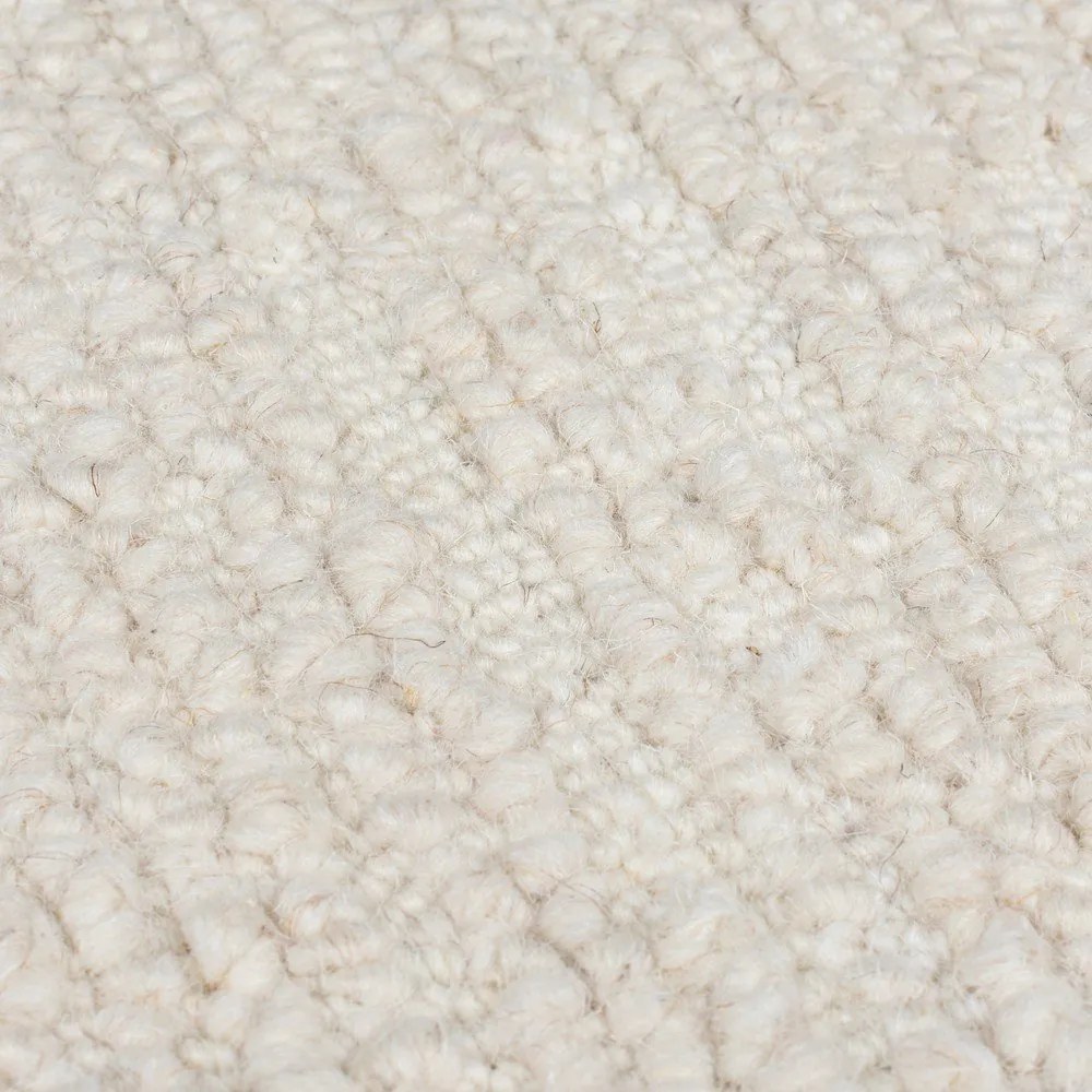 Tappeto avorio in lana tessuto a mano 200x290 cm Harris Boucle – Flair Rugs