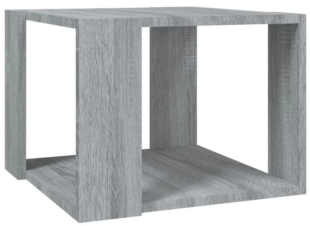 Tavolino salotto grigio sonoma 40x40x30cm legno ingegnerizzato