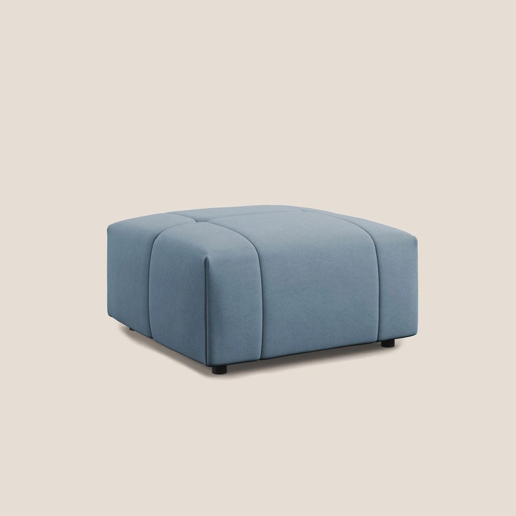 Giotto pouf in morbida microfibra effetto velluto impermeabile idrorepellente T09 carta da zucchero