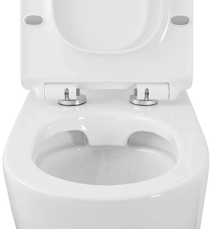 Sanitari filomuro Rimless serie Tokyo con copriwater rallentato