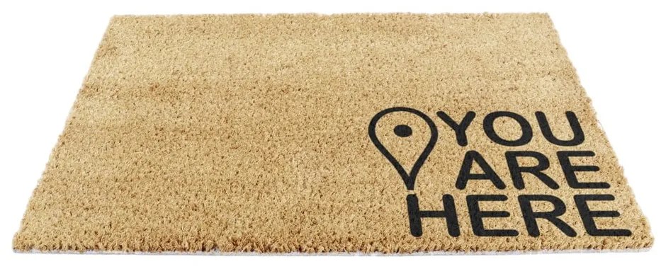 Zerbino in cocco 40x60 cm You Are Here - Artsy Doormats