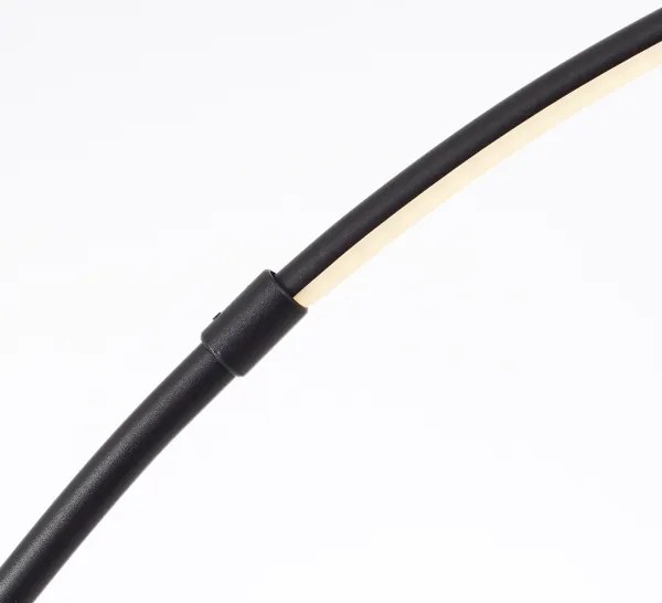 Brilliant - Lampada da terra touch dimmerabile a LED BOW LED/14W/230V nero