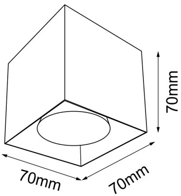 Brosline 1075 - Faretto CAGE 1xGU10/10W/230V bianco