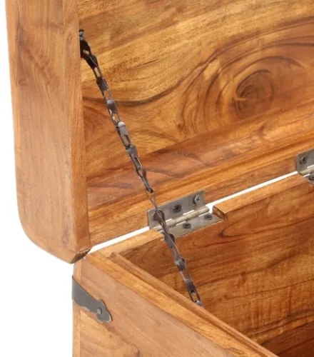 Baule 40x40x40 cm in Legno Massello di Acacia