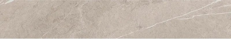 Piastrella battiscopa Eternal in ceramica taupe lucido L 60 x H 10 cm x Sp 9 mm confezione da 9 ml