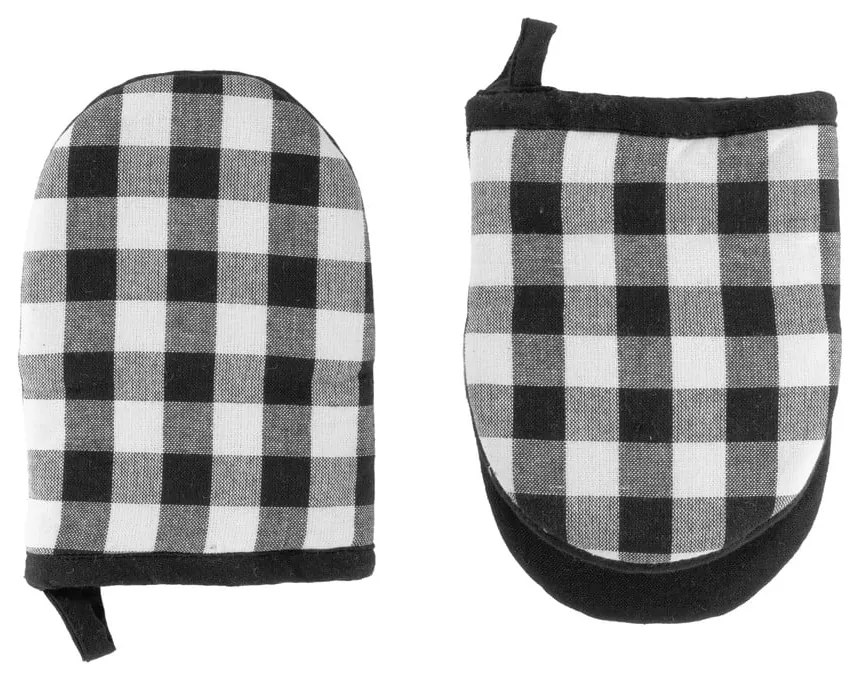 Set di guanti da forno in cotone 2 pz Gingham – Tiseco Home Studio