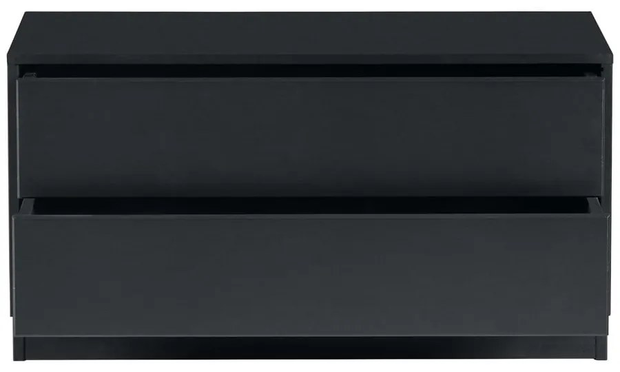 Tavolo TV modulare nero in legno di pino 75x40 cm Finca - WOOOD