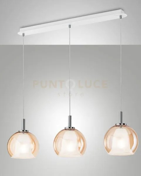 Bretagna sospen.ambra 3 luci lin. 3599-49-125