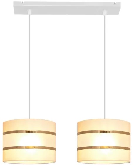 Lampadario su filo HELEN 2xE27/15W/230V crema