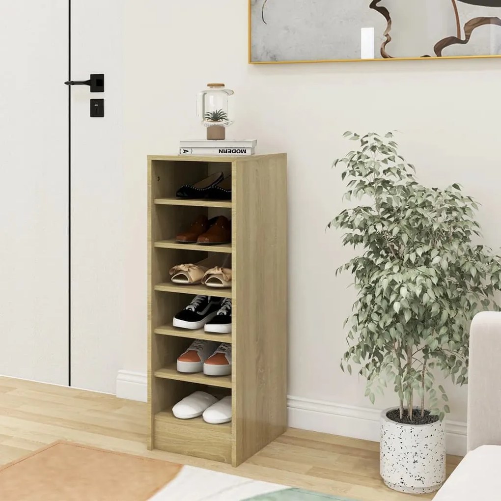 Scarpiera Rovere Sonoma 31,5x35x90 Cm İn Truciolato /