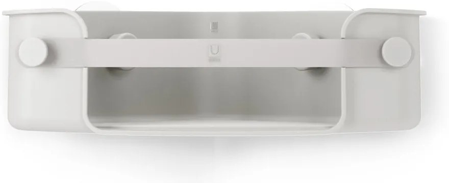 Mensola angolare grigia autoportante per bagno in plastica riciclata Flex Adhesive - Umbra