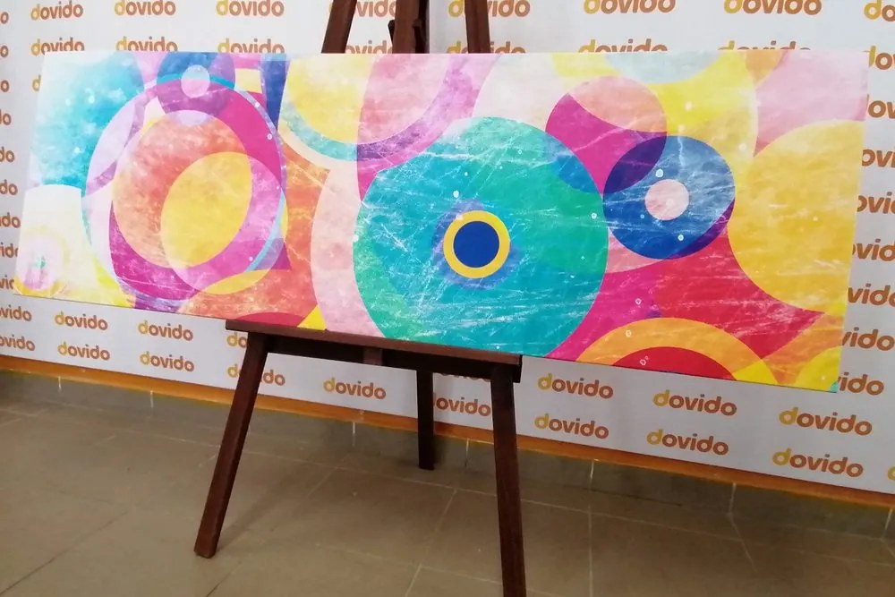 Quadro su tela – Cerchi colorati