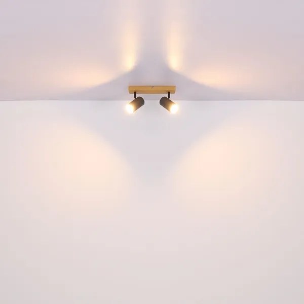 Globo 57911-2G - Faretto ROBBY 2xGU10/35W/230V grigio/marrone