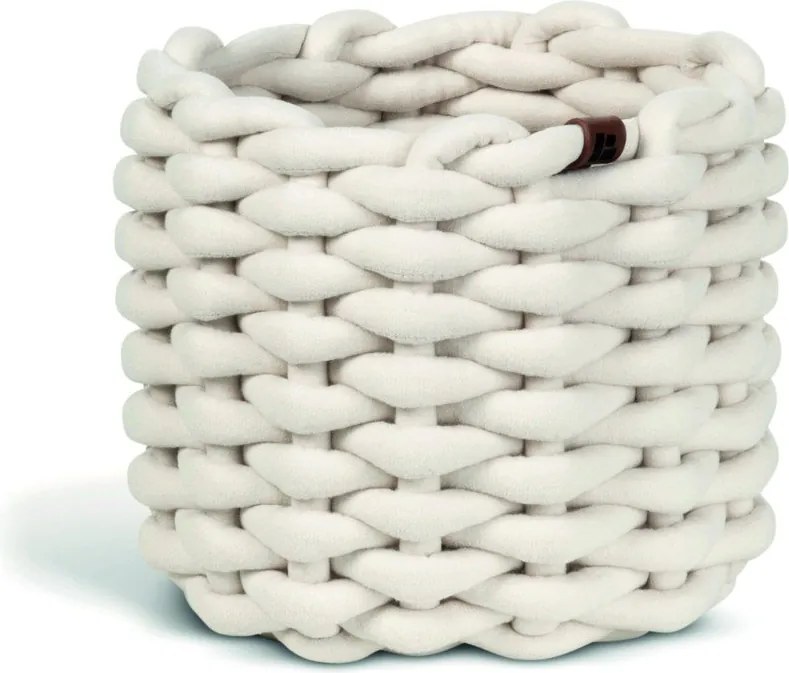 Cesto in tessuto ø 21x17 cm Peach Skin Round S – Bigso