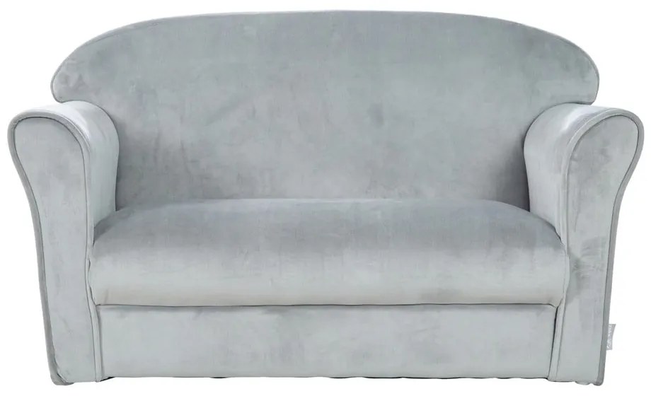 Divano per bambini in velluto grigio chiaro 78 cm Lil Sofa - Roba