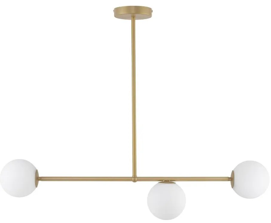 Lampadario a sospensione con supporto rigido GAMA 3xG9/12W/230V oro