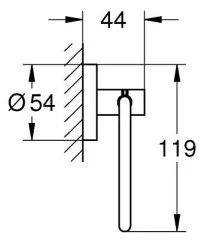 GROHE 41200DC0 - Porta carta igienica START in acciaio inossidabile