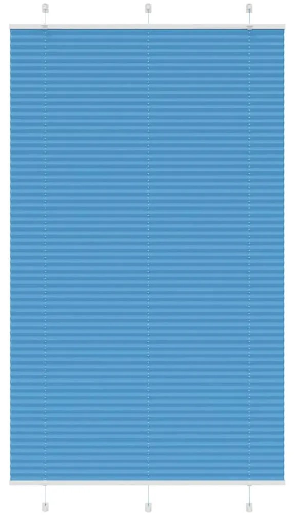 Tenda Plissettata Blu 115x200 Cm Larghezza Tessuto 114,4 Cm /