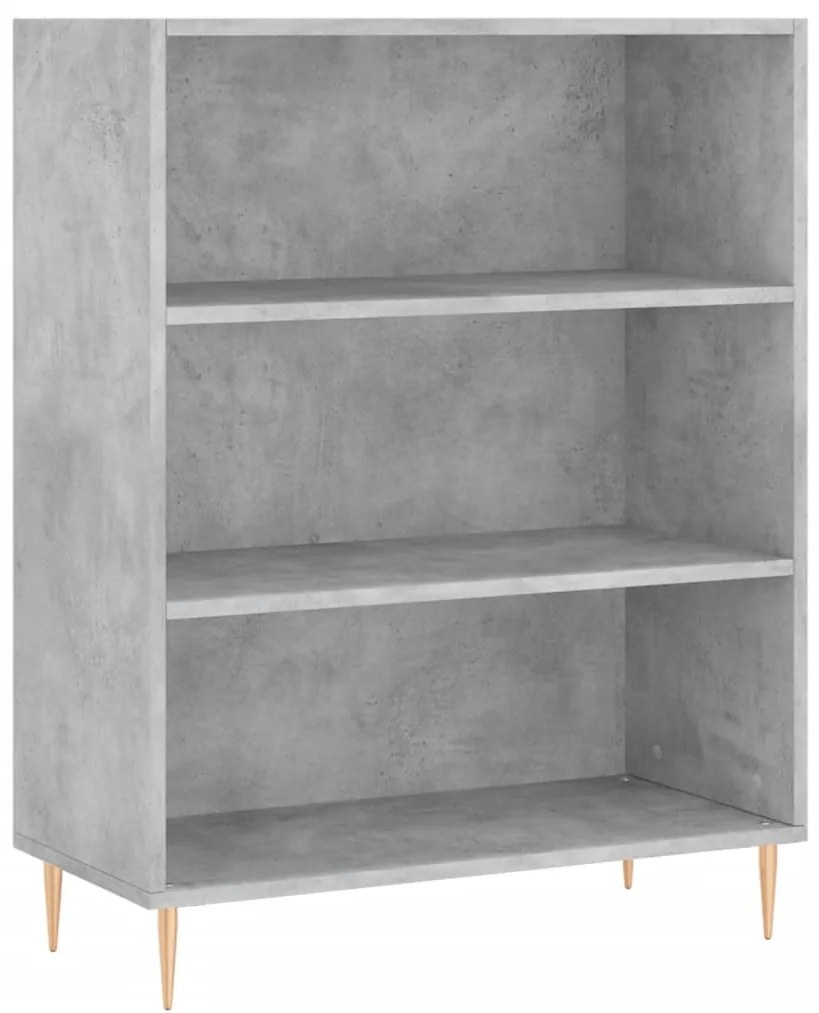 Credenza Grigio Cemento 69,5x34x180 cm in Legno Multistrato