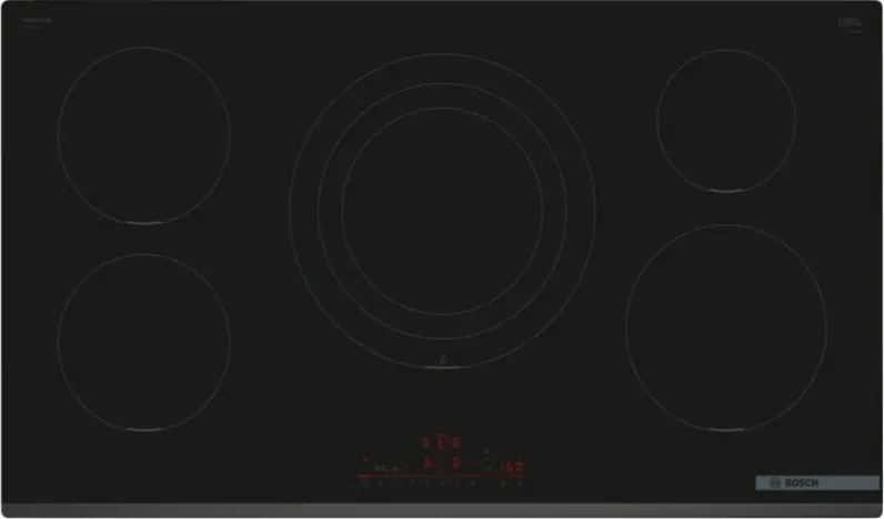 Serie 6 PIV931HC1E Piano cottura a induzione 90 cm 5 zone standard Nero. Colore del prodotto: Nero, Posizionamento dell'apparecchio: Da incasso,