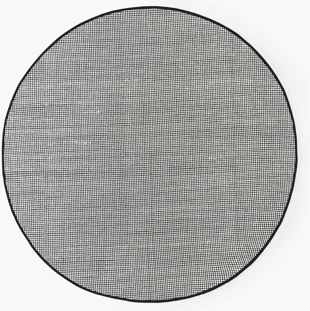 Tappeto rotondo in lana tessuto a mano Amaro