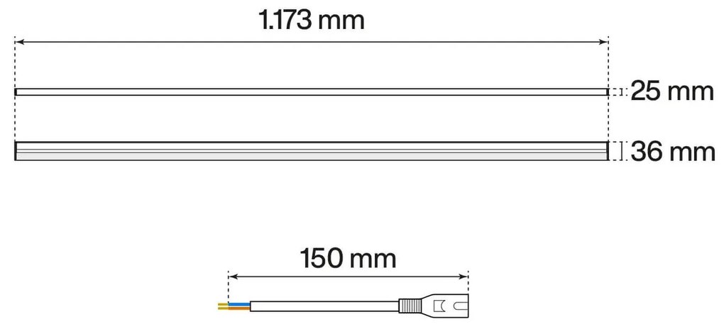Tubo LED Integrato T5 18W 120cm CCT Bianco Variabile Angolo 160°