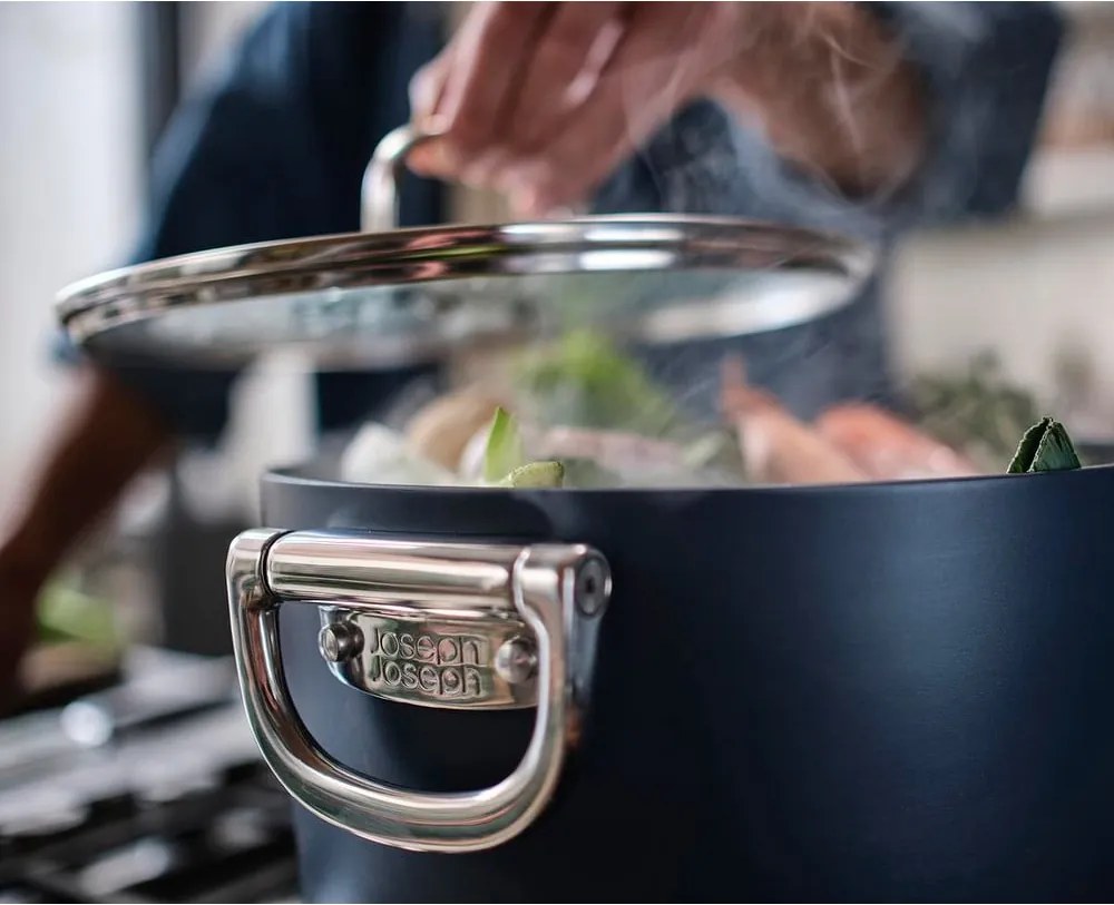 Pentola con coperchio incluso/con superficie in ceramica adatta all'induzione Space – Joseph Joseph