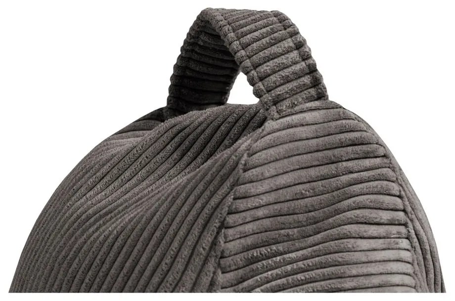 Puof a sacco color menta con rivestimento in velluto a coste Play Amuse – SLOWDOWN