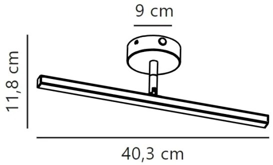 Nordlux LED illuminazione bagno specchio IP44 LED 6,2W 230V 40 cm cromo opaco