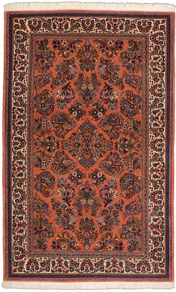Sarouk Tappeto persiano 210x130 Rosa (Iran) Annodato A Mano